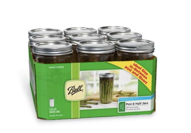 Glass Mason Jar Pint and a Half