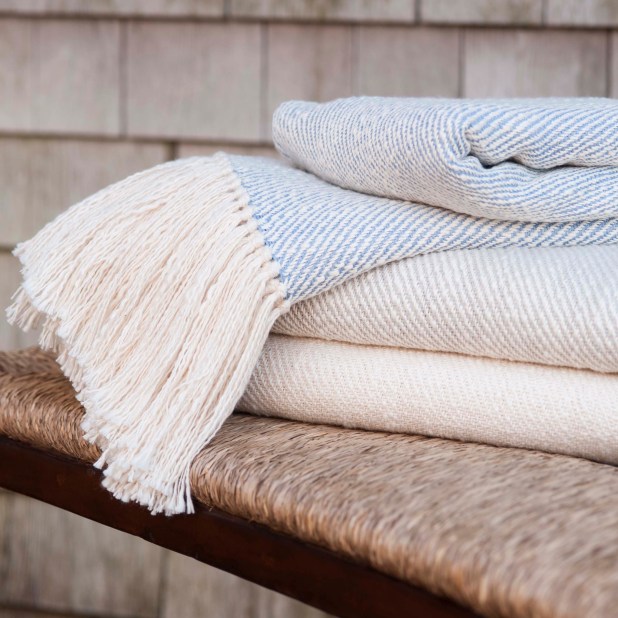 Handwoven cotton throw