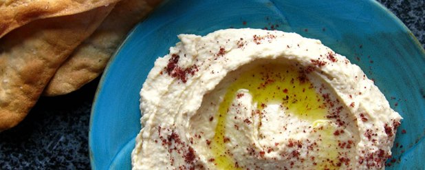 hummus at The Chickpea Reastaurant