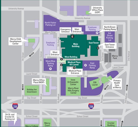 Mercy_Medical_Center_Map