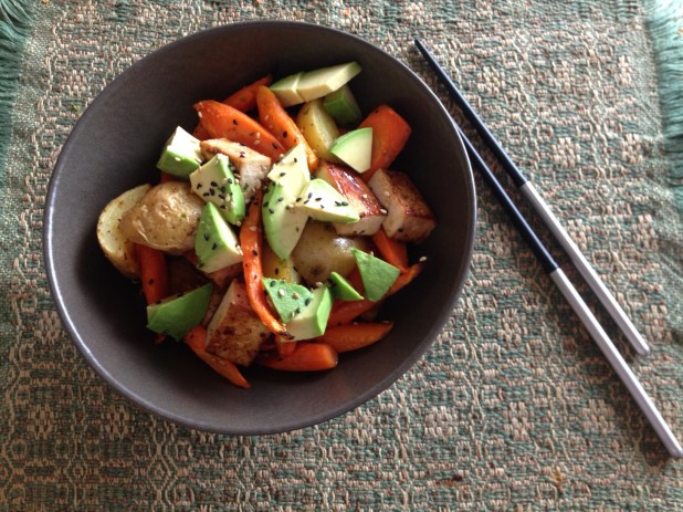 Tofu, Potato and Carrot Bowl